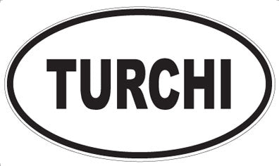 TURCHI - Oval Sticker