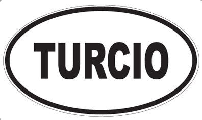 TURCIO - Oval Sticker