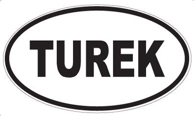 TUREK - Oval Sticker