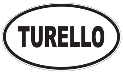 TURELLO - Oval Sticker