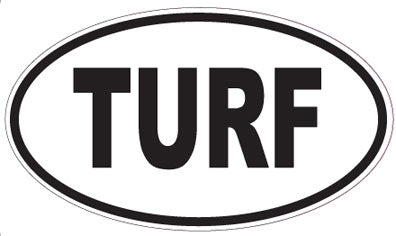 TURF - Oval Sticker