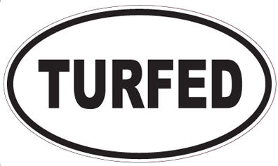 TURFED - Oval Sticker