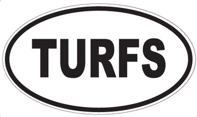 TURFS - Oval Magnet