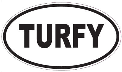 TURFY - Oval Sticker