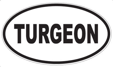 TURGEON - Oval Sticker