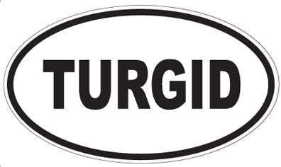 TURGID - Oval Sticker