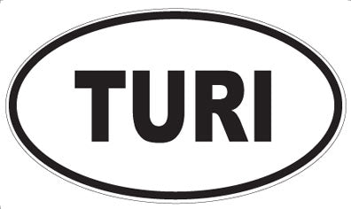 TURI - Oval Sticker