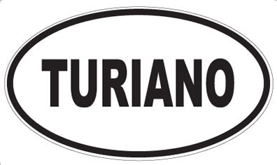 TURIANO - Oval Sticker