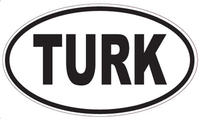 TURK - Oval Sticker