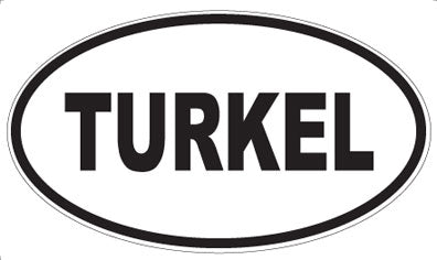 TURKEL - Oval Magnet