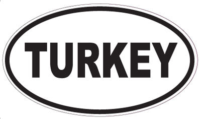 TURKEY - Oval Sticker