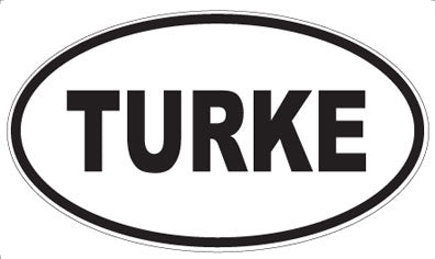TURKE - Oval Magnet