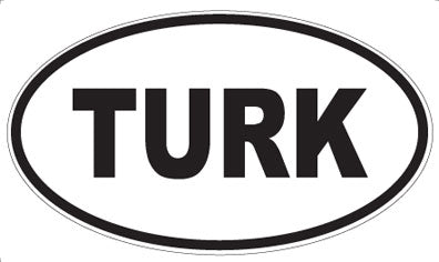 TURK - Oval Magnet