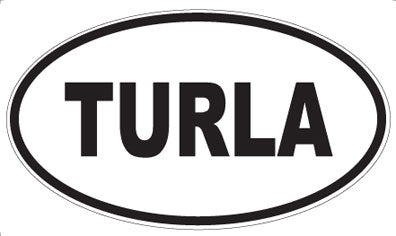 TURLA - Oval Sticker