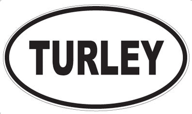 TURLEY - Oval Sticker