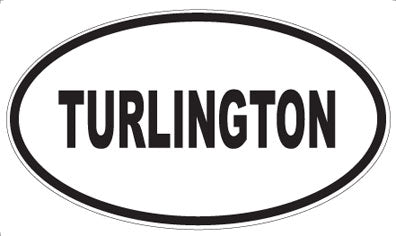 TURLINGTON - Oval Sticker