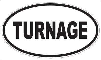 TURNAGE - Oval Magnet