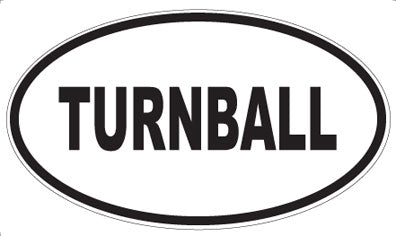 TURNBALL - Oval Sticker