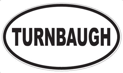 TURNBAUGH - Oval Magnet