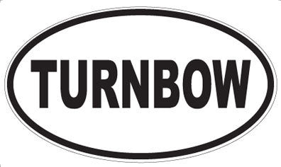 TURNBOW - Oval Sticker
