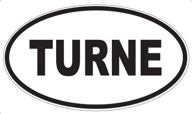 TURNE - Oval Sticker