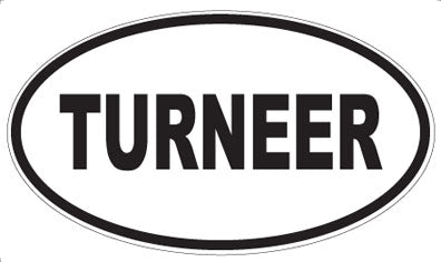 TURNEER - Oval Sticker