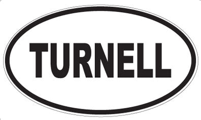 TURNELL - Oval Sticker