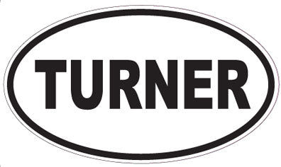 TURNER - Oval Sticker