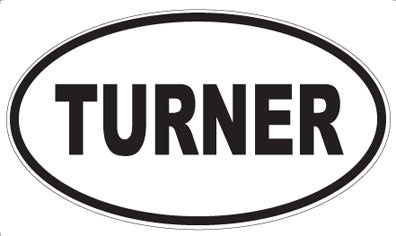 TURNER - Oval Magnet