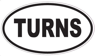 TURNS - Oval Magnet