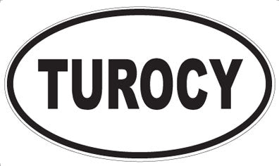 TUROCY - Oval Sticker