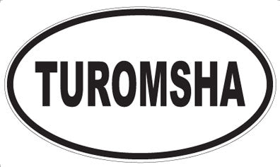TUROMSHA - Oval Sticker
