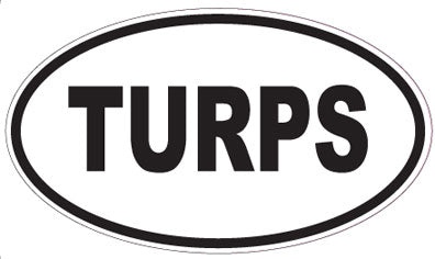 TURPS - Oval Magnet