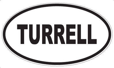 TURRELL - Oval Sticker