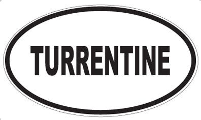 TURRENTINE - Oval Sticker