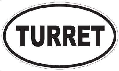 TURRET - Oval Sticker