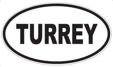 TURREY - Oval Magnet