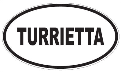 TURRIETTA - Oval Sticker