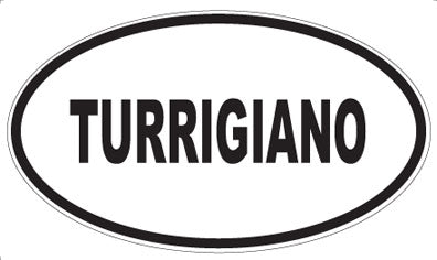 TURRIGIANO - Oval Sticker