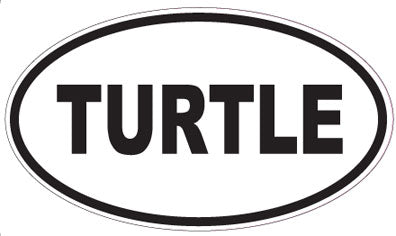 TURTLE - Oval Sticker