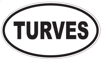TURVES - Oval Sticker