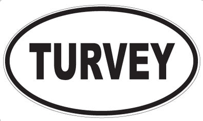 TURVEY - Oval Magnet