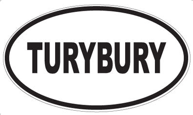 TURYBURY - Oval Sticker