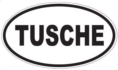TUSCHE - Oval Sticker