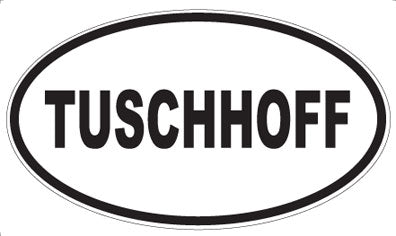 TUSCHHOFF - Oval Sticker
