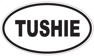 TUSHIE - Oval Sticker