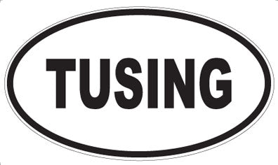 TUSING - Oval Sticker