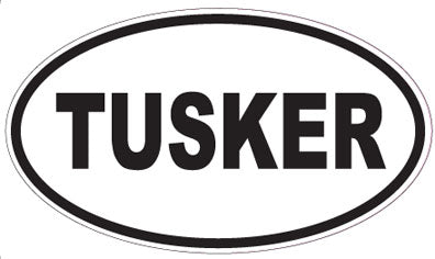 TUSKER - Oval Sticker