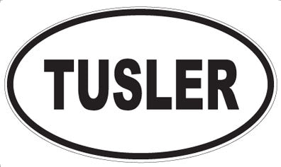 TUSLER - Oval Magnet