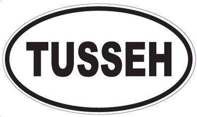 TUSSEH - Oval Sticker